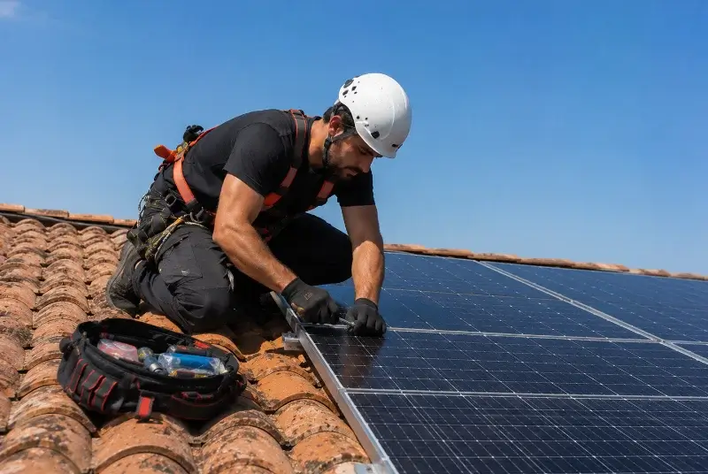 Maintenance et monitoring de panneaux solaires au Gué-de-Velluire
